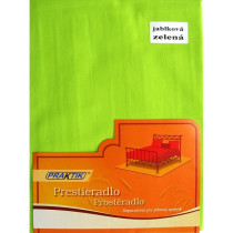 Bavlnené klasické prestieradlo zelené s gumičkou