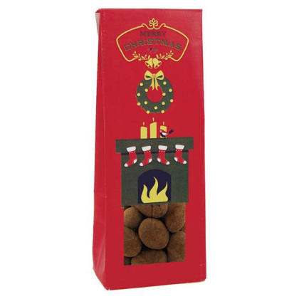 Mandle - Merry Christmas červené Mandle v čokoláde 90gr. Mandle - Merry Christmas červené Mandle v čokoláde 90gr.