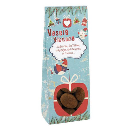 Mandle - Kúzelné Vianoce s prianím Mandle v čokoláde s prianím 90gr.