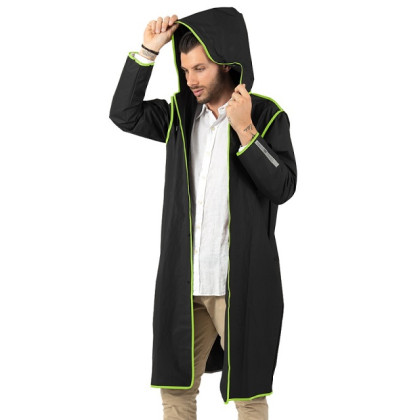 Pánsky pršiplášť PERLETTI Nero / Lime Pánsky pršiplášť PERLETTI Nero / Lime