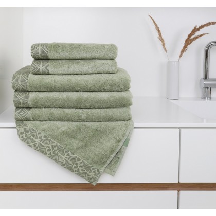 BEECH modalové uteráky, osušky - zelená