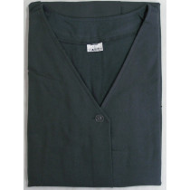 Kuchynská ZÁSTERA šatová dlhá, bavlna 21 čierna