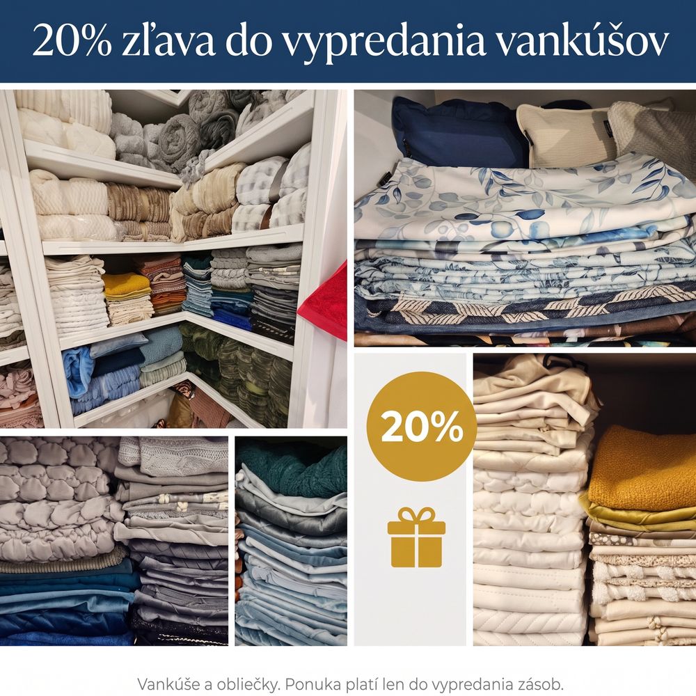 Dokonalé stĺpčeky obliečok v skrini
